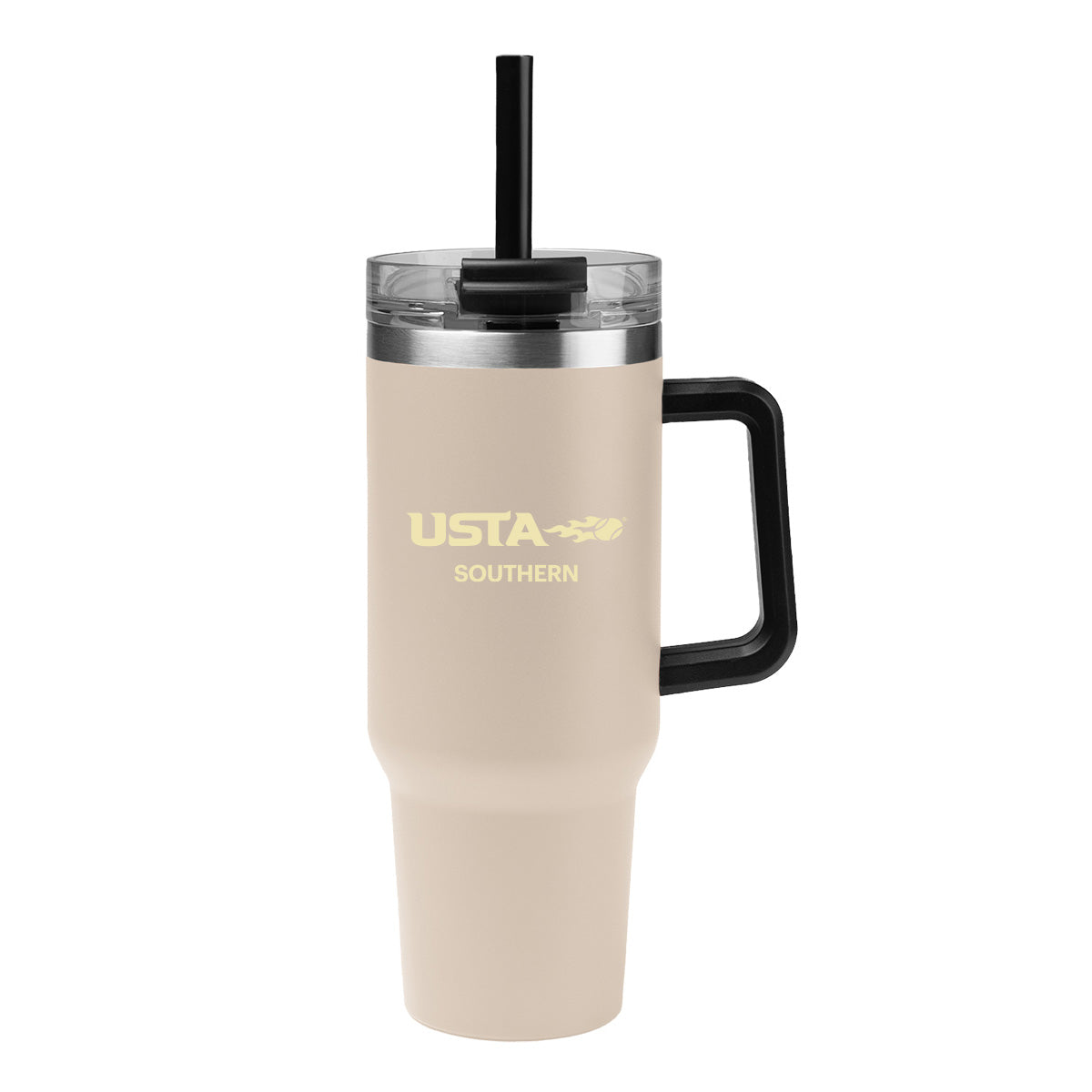 Beige 40 Oz. Stainless Tumbler