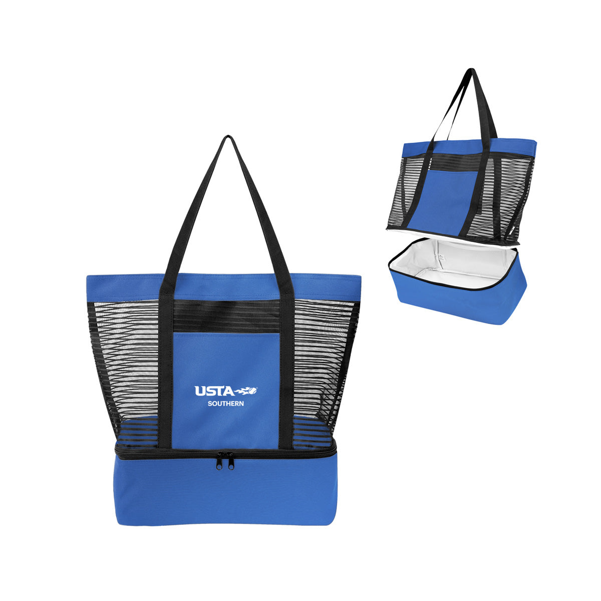 Royal Blue rPET Tote Bag With Cooler Compartment