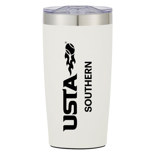 White 20 Oz. Stainless Tumbler