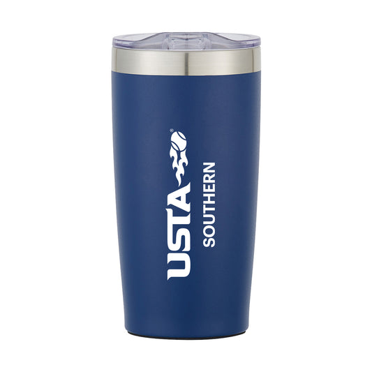 Navy 20 Oz. Stainless Tumbler